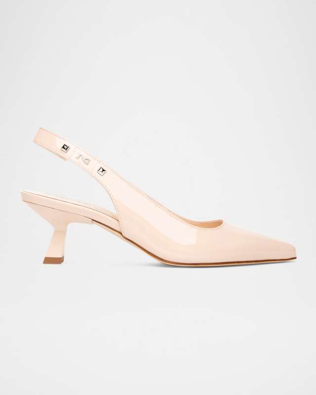 Patent Leather Slingback Pumps